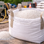 Silica free recycled glass abrasive in industrial blasting setup